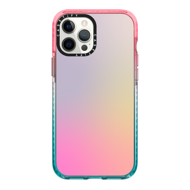 CASETiFY iPhone 12 Pro Max ケース Pink/Blue インパクトケース Pastel,Gradient,Futurism,Pastel Pastel Gradient