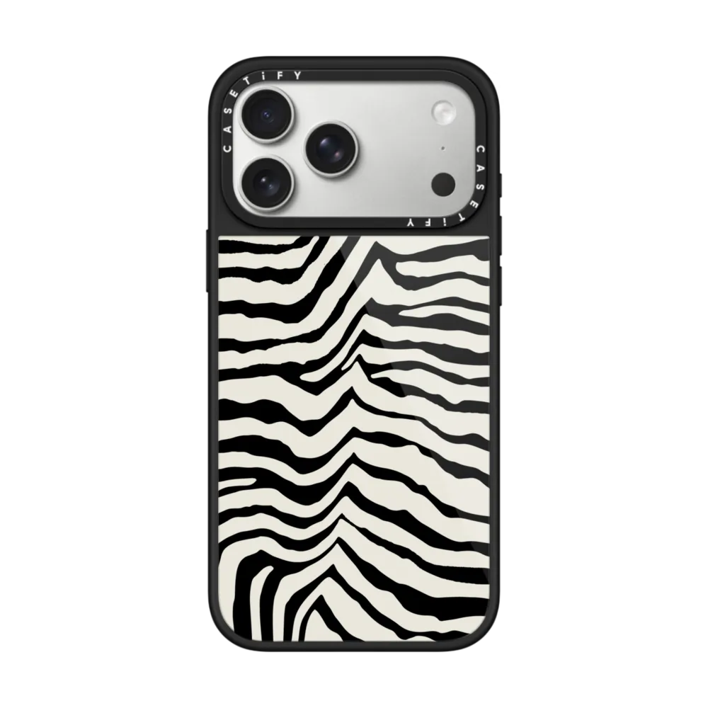 Glaze iPhone 17 Pro Max Case MagSafe Compatible - Zebra Stripe