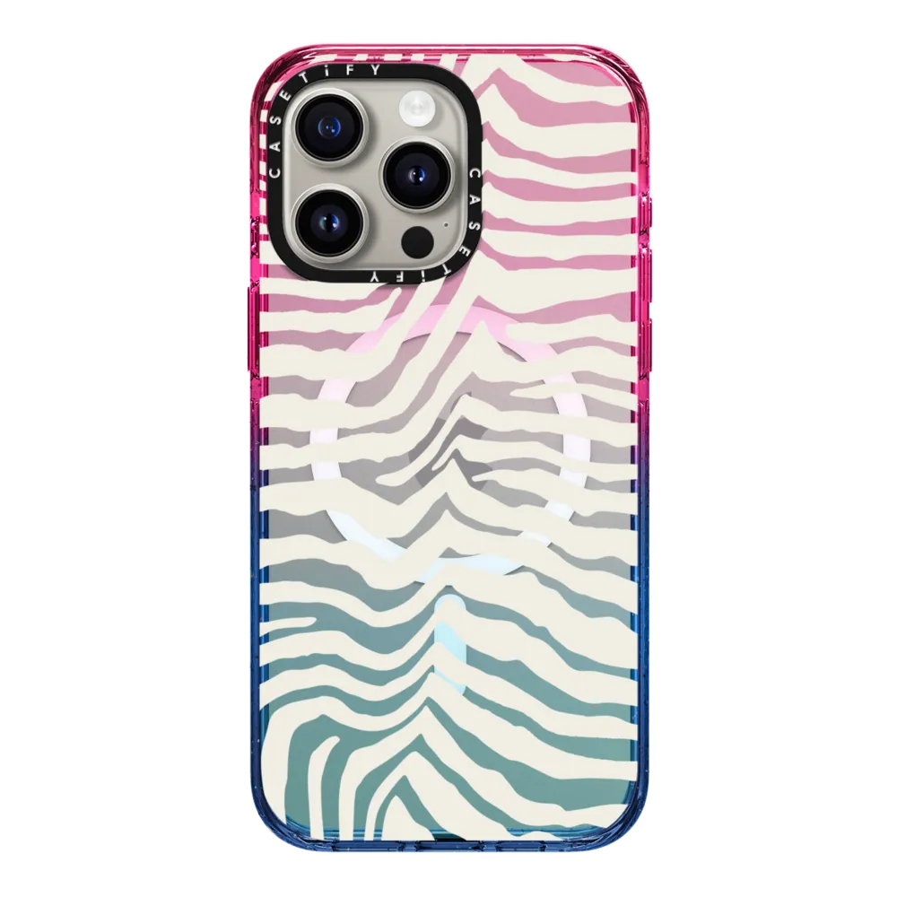 Impact iPhone 15 Pro Max Case MagSafe Compatible - Zebra Stripe