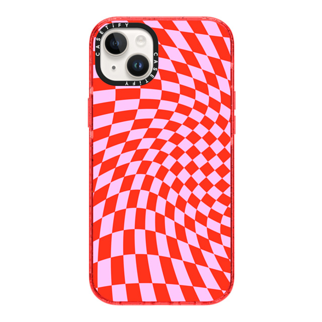 CASETiFY iPhone 14 Plus Case レッド Impact Case Checkered,Pattern,Pattern Strawberry Checkers CASETiFY iPhone 14 Plus Case レッド Impact Case Checkered,Pattern,Pattern Strawberry Checkers
