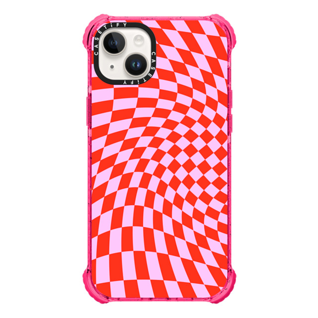 CASETiFY iPhone 14 Plus Case Bubble Gum ウルトラインパクトケース Checkered,Pattern,Pattern Strawberry Checkers CASETiFY iPhone 14 Plus Case Bubble Gum ウルトラインパクトケース Checkered,Pattern,Pattern Strawberry Checkers