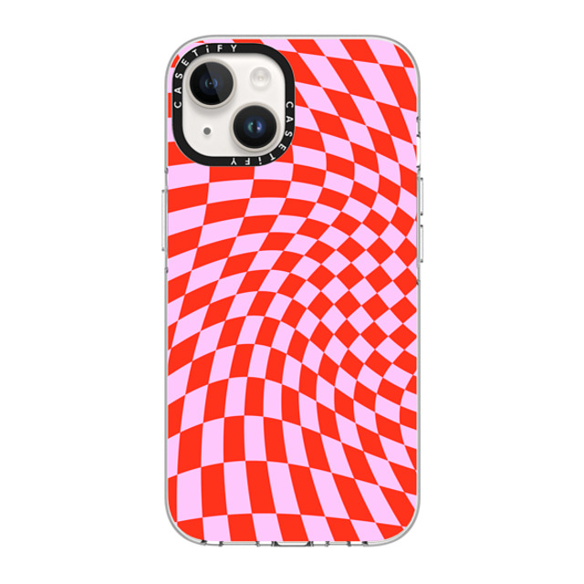 CASETiFY iPhone 14 Case Clear Clear Case MagSafe Compatible Checkered,Pattern,Pattern Strawberry Checkers CASETiFY iPhone 14 Case Clear Clear Case MagSafe Compatible Checkered,Pattern,Pattern Strawberry Checkers