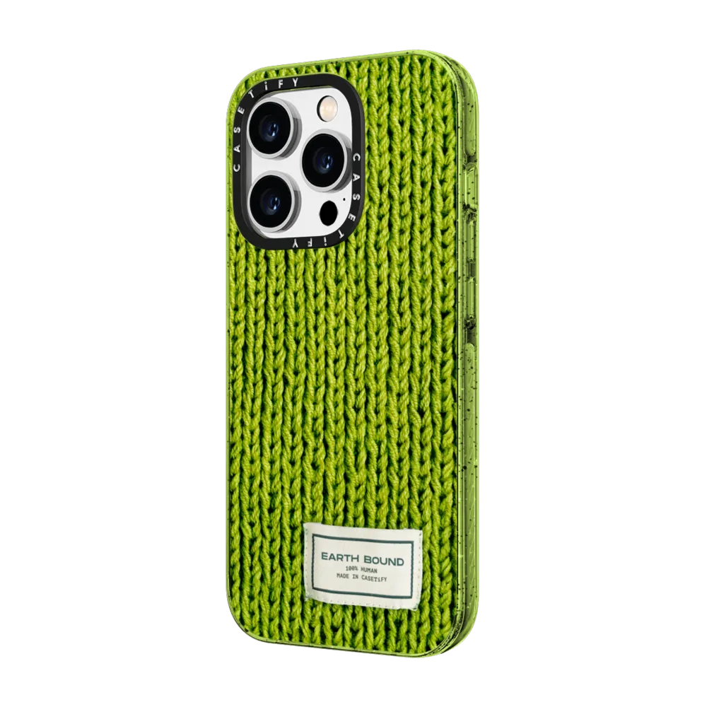 Impact iPhone 14 Pro Case - Meadow Green Sweater  