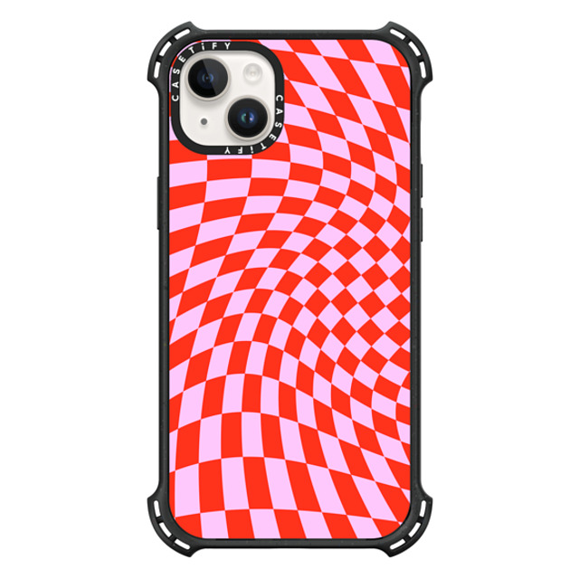CASETiFY iPhone 14 Plus Case Triple Black バウンスケース Checkered,Pattern,Pattern Strawberry Checkers CASETiFY iPhone 14 Plus Case Triple Black バウンスケース Checkered,Pattern,Pattern Strawberry Checkers