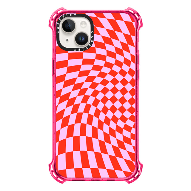 CASETiFY iPhone 14 Plus Case Bubble Gum バウンスケース Checkered,Pattern,Pattern Strawberry Checkers CASETiFY iPhone 14 Plus Case Bubble Gum バウンスケース Checkered,Pattern,Pattern Strawberry Checkers