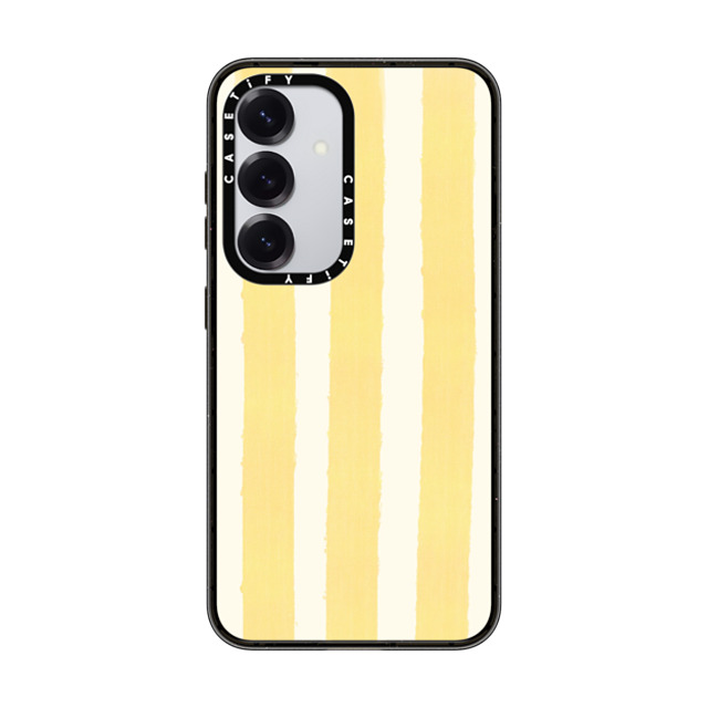 CASETiFY Galaxy S25 ケース ブラック Impact Magnetic Case Pattern,Stripes Pattern,Stripes Yellow Stripes CASETiFY Galaxy S25 ケース ブラック Impact Magnetic Case Pattern,Stripes Pattern,Stripes Yellow Stripes