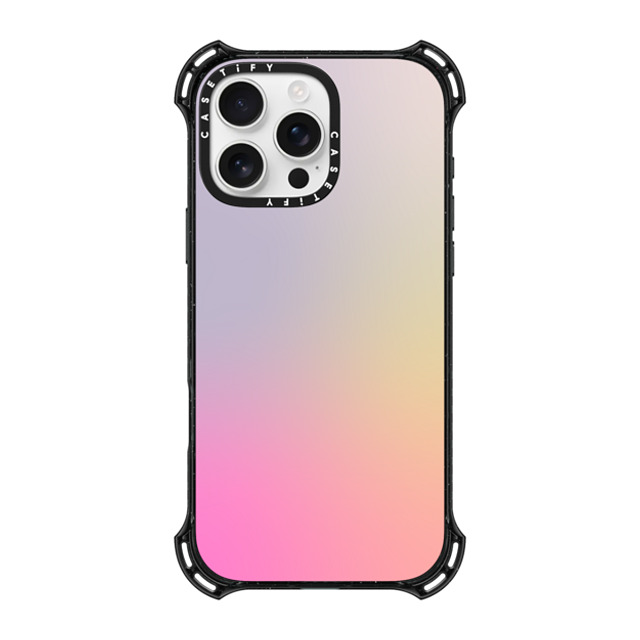 CASETiFY iPhone 16 Pro Max ケース ブラック バウンスケース Pastel,Gradient,Futurism,Pastel Pastel Gradient