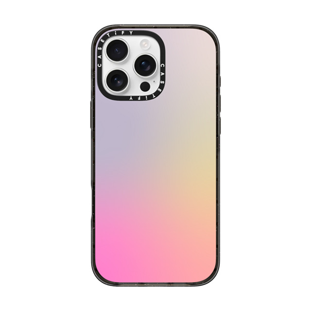 CASETiFY iPhone 16 Pro Max ケース ブラック インパクトケース MagSafe対応 Pastel,Gradient,Futurism,Pastel Pastel Gradient