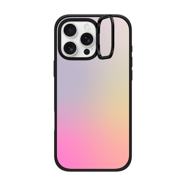 CASETiFY iPhone 16 Pro Max ケース マットブラック インパクトリングスタンドケース MagSafe対応 Pastel,Gradient,Futurism,Pastel Pastel Gradient