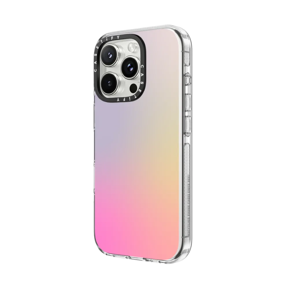Clear iPhone 16 Pro Max Case MagSafe Compatible - Pastel Gradient
