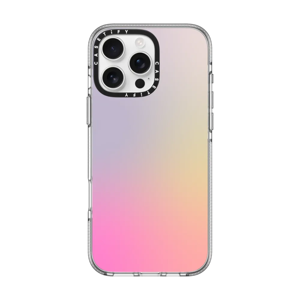 Clear iPhone 16 Pro Max Case MagSafe Compatible - Pastel Gradient