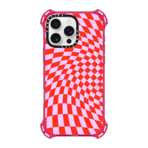 iPhone 16 Pro Max - Strawberry Checkers