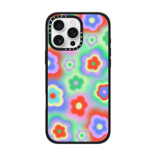 CASETiFY iPhone 16 Pro Max Case マットブラック Impact Case MagSafe Compatible Floral Floral,Floral Acid Flowers Mother's Day CASETiFY iPhone 16 Pro Max Case マットブラック Impact Case MagSafe Compatible Floral Floral,Floral Acid Flowers Mother's Day