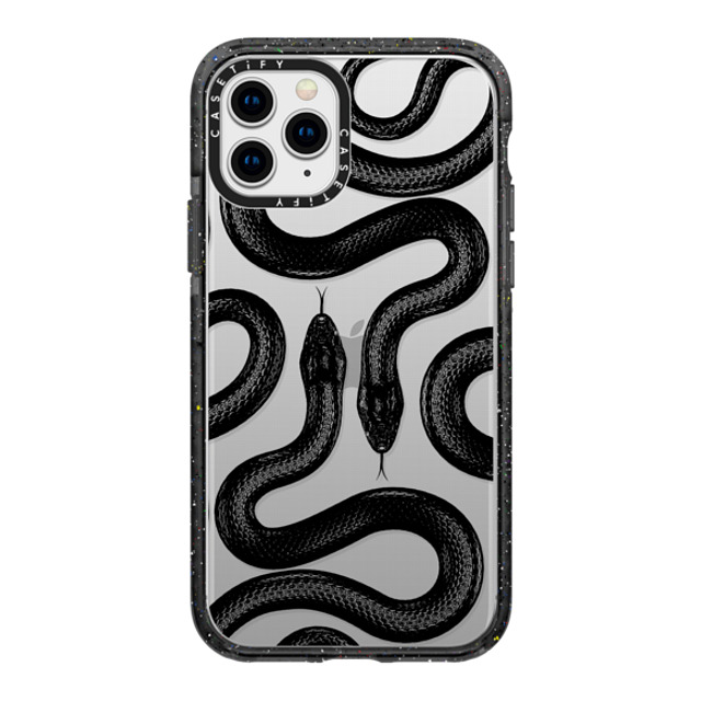 CASETiFY iPhone 11 Pro ケース ブラック インパクトケース Animal,Hype Black Kingsnake