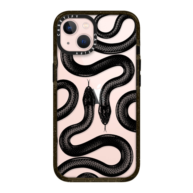 CASETiFY iPhone 13 ケース ブラック インパクトケース Animal,Hype Black Kingsnake