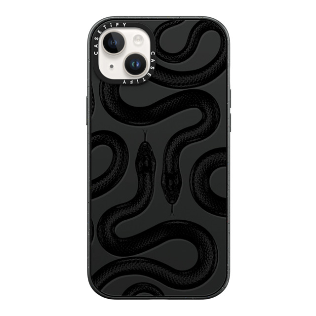 CASETiFY iPhone 14 Plus ケース マットブラック インパクトケース MagSafe対応 Animal,Hype Black Kingsnake