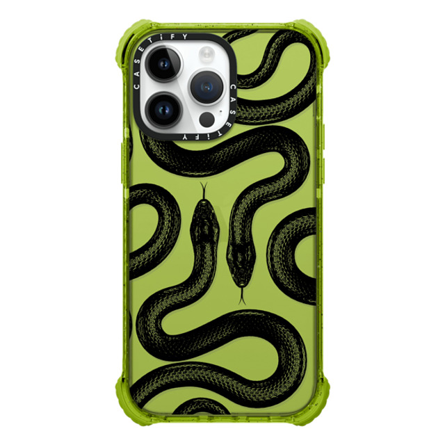 CASETiFY iPhone 14 Pro Max ケース Kiwi ウルトラインパクトケース Animal,Hype Black Kingsnake