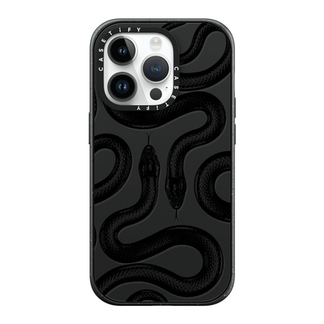 CASETiFY iPhone 14 Pro Case Matte Black Impact Case MagSafe Compatible Animal,Snake,Hype Black Kingsnake CASETiFY iPhone 14 Pro Case Matte Black Impact Case MagSafe Compatible Animal,Snake,Hype Black Kingsnake