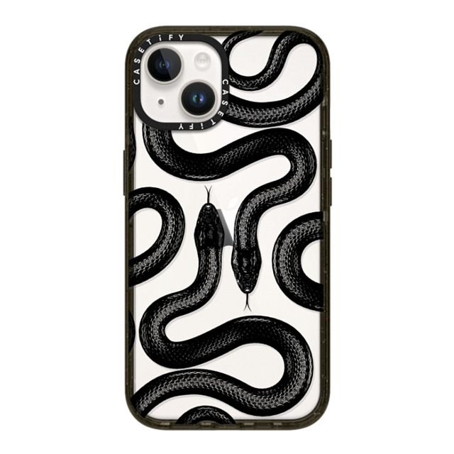 CASETiFY iPhone 14 ケース ブラック インパクトケース Animal,Hype Black Kingsnake