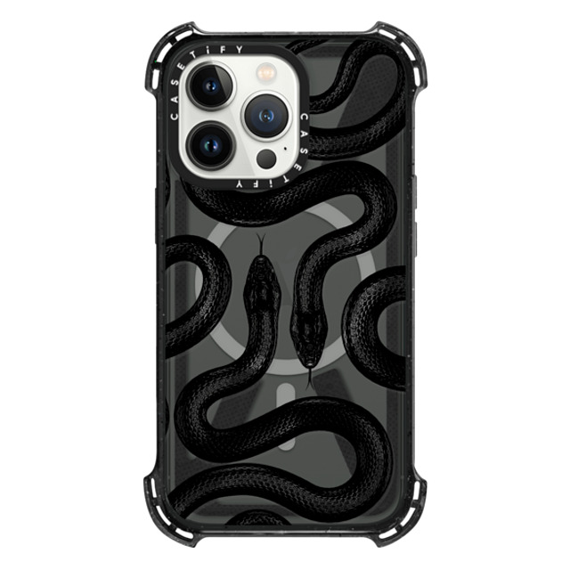 CASETiFY iPhone 13 Pro Case Triple Black バウンスケース Snake,Animal Animal,Snake,Hype Black Kingsnake Mother's Day CASETiFY iPhone 13 Pro Case Triple Black バウンスケース Snake,Animal Animal,Snake,Hype Black Kingsnake Mother's Day