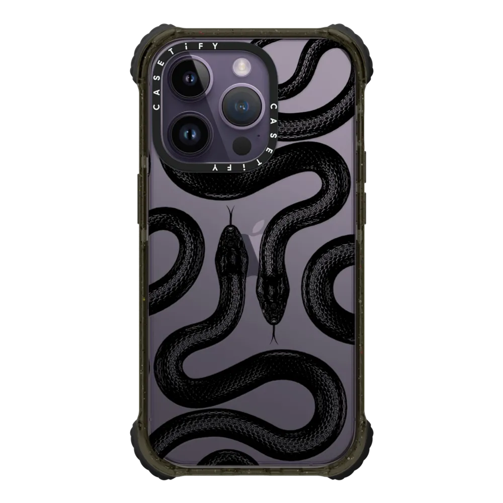 Ultra Impact iPhone 14 Pro Case - Black Kingsnake