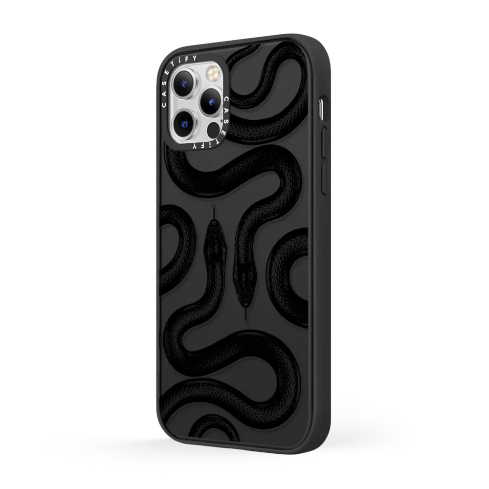 Impact iPhone 12 Pro Max Case MagSafe Compatible - Black Kingsnake
