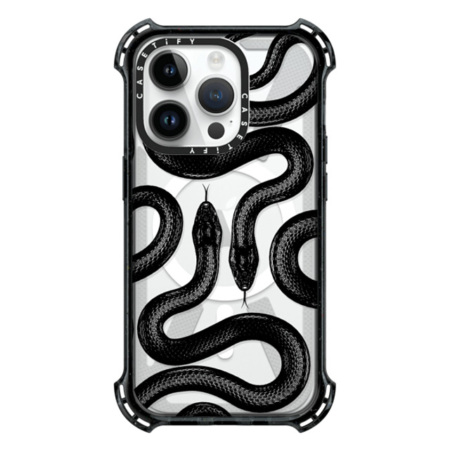 CASETiFY iPhone 14 Pro Case Black バウンスケース Animal,Snake,Hype Black Kingsnake CASETiFY iPhone 14 Pro Case Black バウンスケース Animal,Snake,Hype Black Kingsnake
