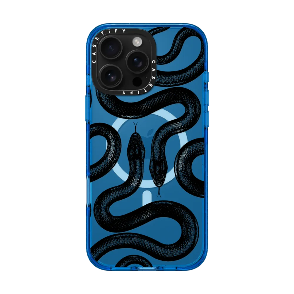 Impact iPhone 16 Pro Max Case MagSafe Compatible - Black Kingsnake