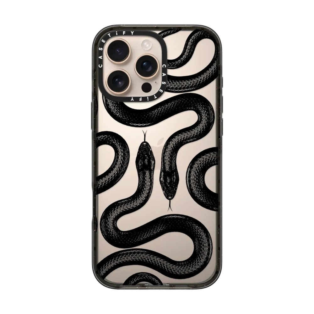 Impact iPhone 16 Pro Max Case - Black Kingsnake