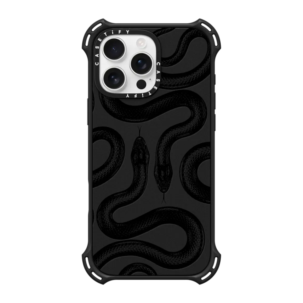 Bounce iPhone 16 Pro Max Case MagSafe Compatible - Black Kingsnake