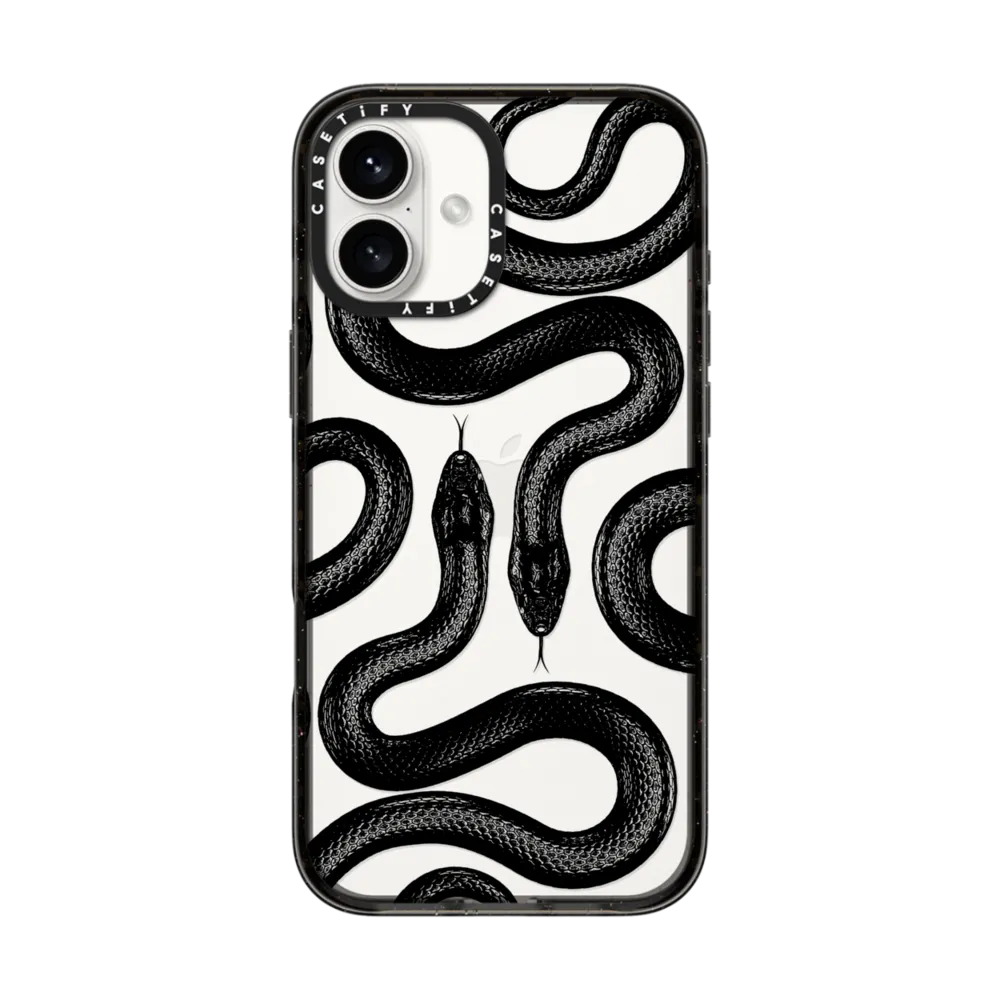 Impact iPhone 16 Plus Case - Black Kingsnake
