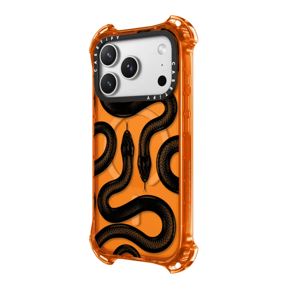 Bounce iPhone 17 Pro Max Case MagSafe Compatible - Black Kingsnake