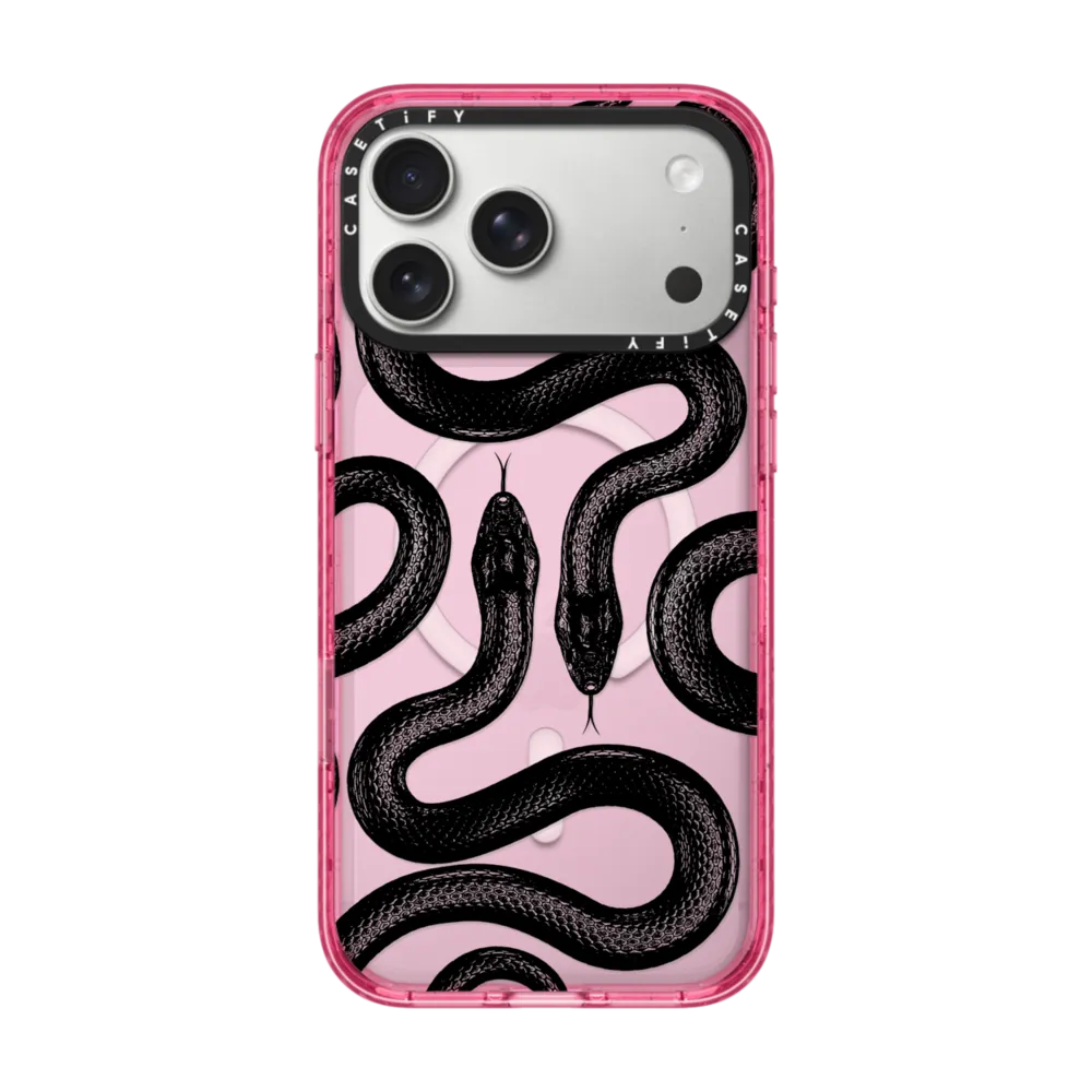 Impact iPhone 17 Pro Max Case MagSafe Compatible - Black Kingsnake