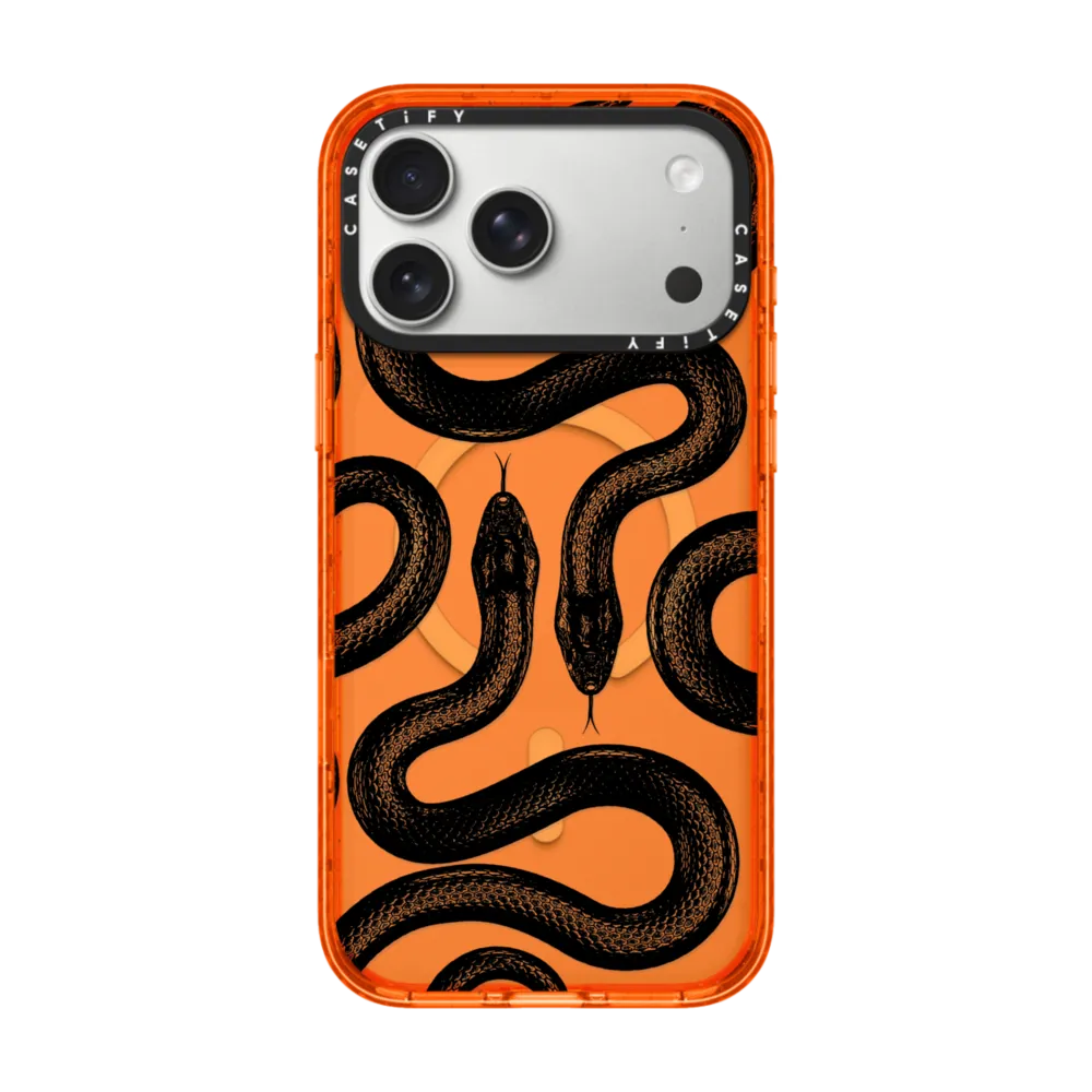 Impact iPhone 17 Pro Max Case MagSafe Compatible - Black Kingsnake