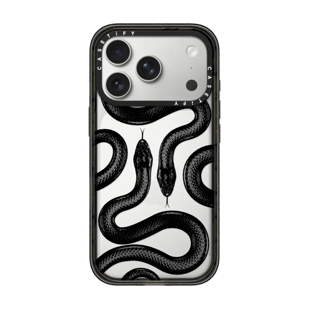 Impact iPhone 17 Pro Case - Black Kingsnake