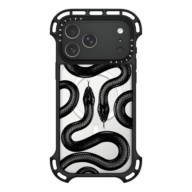 CASETiFY iPhone 17 Pro Max Case Black Eg oEXP[X MagSafeΉ Snake,Animal Animal,Hype,Minimalism,Snake Black Kingsnake