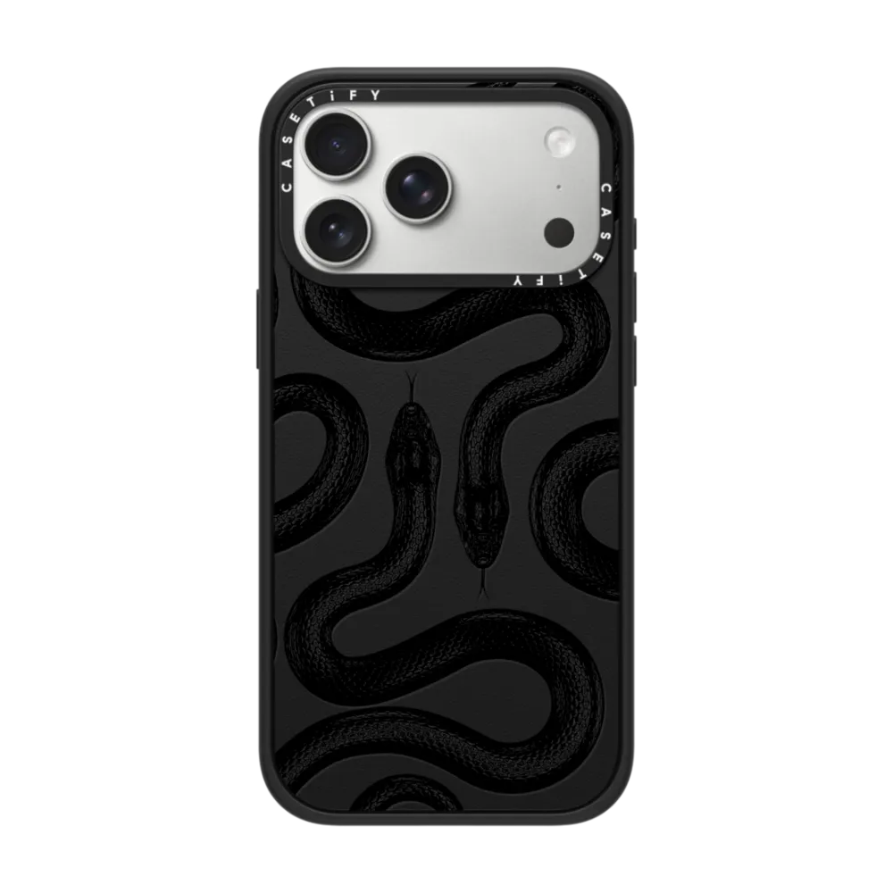Impact iPhone 17 Pro Max Case MagSafe Compatible - Black Kingsnake