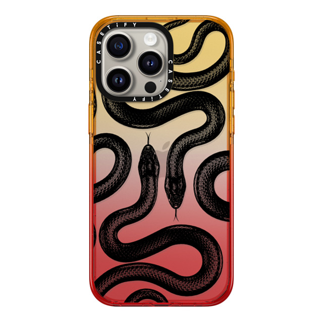 CASETiFY iPhone 15 Pro Max Case Peach Haze Impact Case Animal,Snake,Hype Black Kingsnake CASETiFY iPhone 15 Pro Max Case Peach Haze Impact Case Animal,Snake,Hype Black Kingsnake