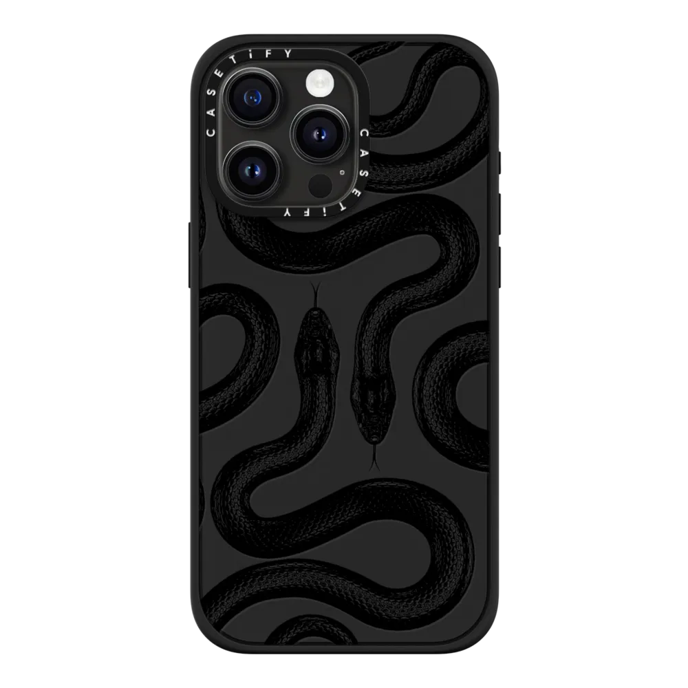 Impact iPhone 15 Pro Max Case MagSafe Compatible - Black Kingsnake