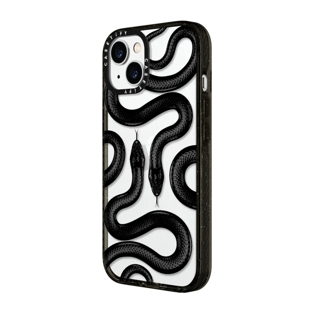 Impact iPhone 15 Case - Black Kingsnake