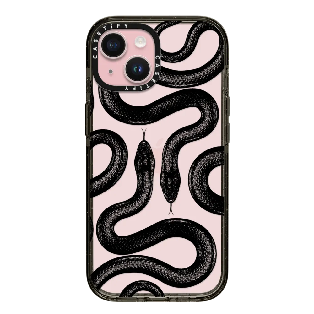 Impact iPhone 15 Case - Black Kingsnake