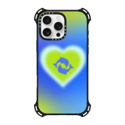 iPhone 16 Pro Max - Dolphin Heart - Ocean