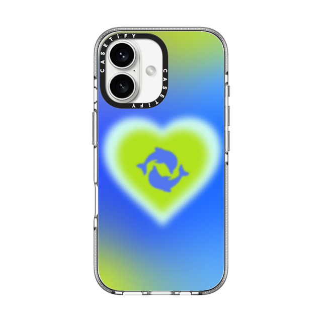 CASETiFY iPhone 16 ケース クリア クリア ケース MagSafe対応 Summer,Ocean Summer,Summer,Sea,Ocean Dolphin Heart - Ocean Mother's Day CASETiFY iPhone 16 ケース クリア クリア ケース MagSafe対応 Summer,Ocean Summer,Summer,Sea,Ocean Dolphin Heart - Ocean Mother's Day