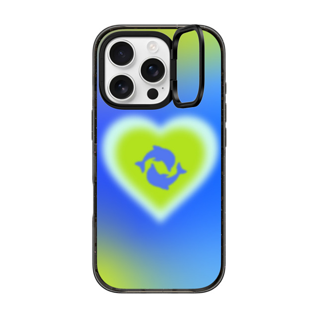 CASETiFY iPhone 16 Pro Case Black インパクトリングスタンドケース MagSafe対応 Summer,Ocean Summer,Summer,Sea,Ocean Dolphin Heart - Ocean Father's Day CASETiFY iPhone 16 Pro Case Black インパクトリングスタンドケース MagSafe対応 Summer,Ocean Summer,Summer,Sea,Ocean Dolphin Heart - Ocean Father's Day