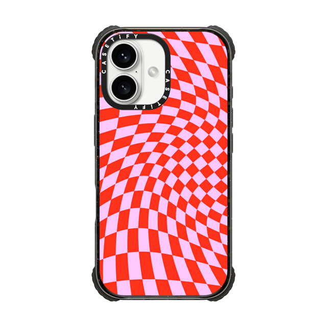 CASETiFY iPhone 16 Case Black ウルトラ インパクトケース MagSafe 対応 Checkered,Pattern,Pattern Strawberry Checkers CASETiFY iPhone 16 Case Black ウルトラ インパクトケース MagSafe 対応 Checkered,Pattern,Pattern Strawberry Checkers