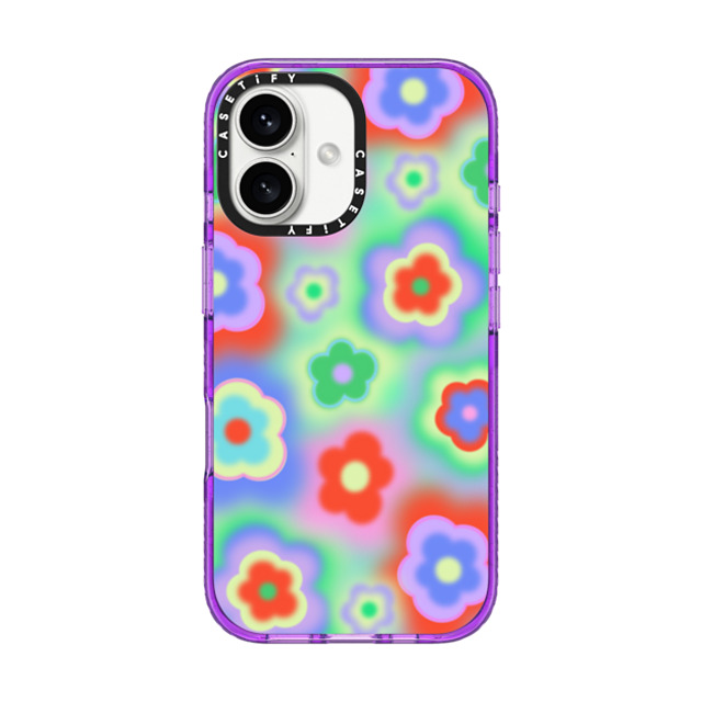 CASETiFY iPhone 16 ケース パープル インパクトケース MagSafe対応 Floral Floral,Floral Acid Flowers Father's Day CASETiFY iPhone 16 ケース パープル インパクトケース MagSafe対応 Floral Floral,Floral Acid Flowers Father's Day