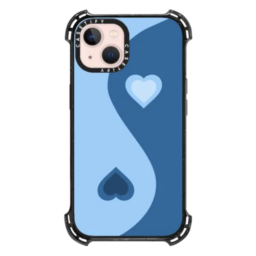 iPhone 13 - Heart Yin Yang - Blue