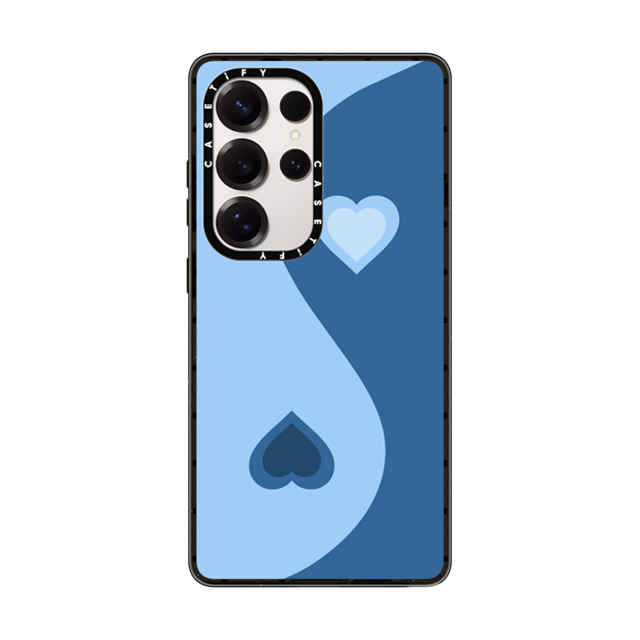 CASETiFY Galaxy S25 Ultra Case Black マグネット式 インパクトケース Heart Yin Yang - Blue casetify_artist New iPhone CASETiFY Galaxy S25 Ultra Case Black マグネット式 インパクトケース Heart Yin Yang - Blue casetify_artist New iPhone