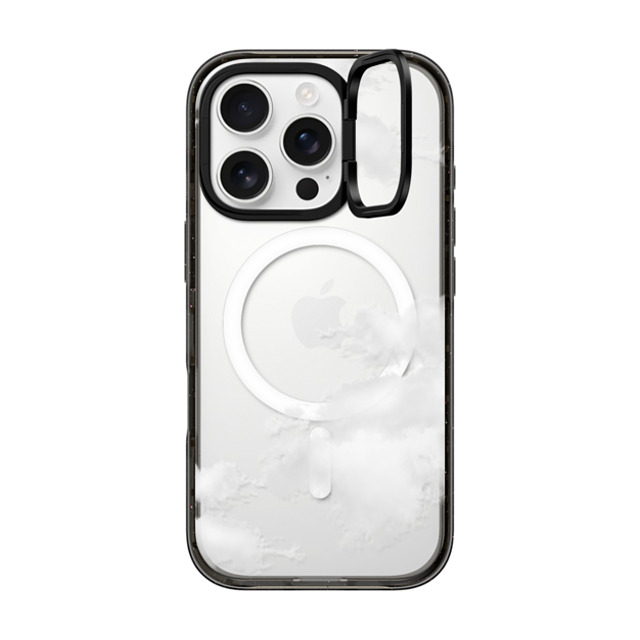 CASETiFY iPhone 16 Pro ケース ブラック インパクトリングスタンドケース MagSafe対応 Clouds casetify_artist Father's Day CASETiFY iPhone 16 Pro ケース ブラック インパクトリングスタンドケース MagSafe対応 Clouds casetify_artist Father's Day