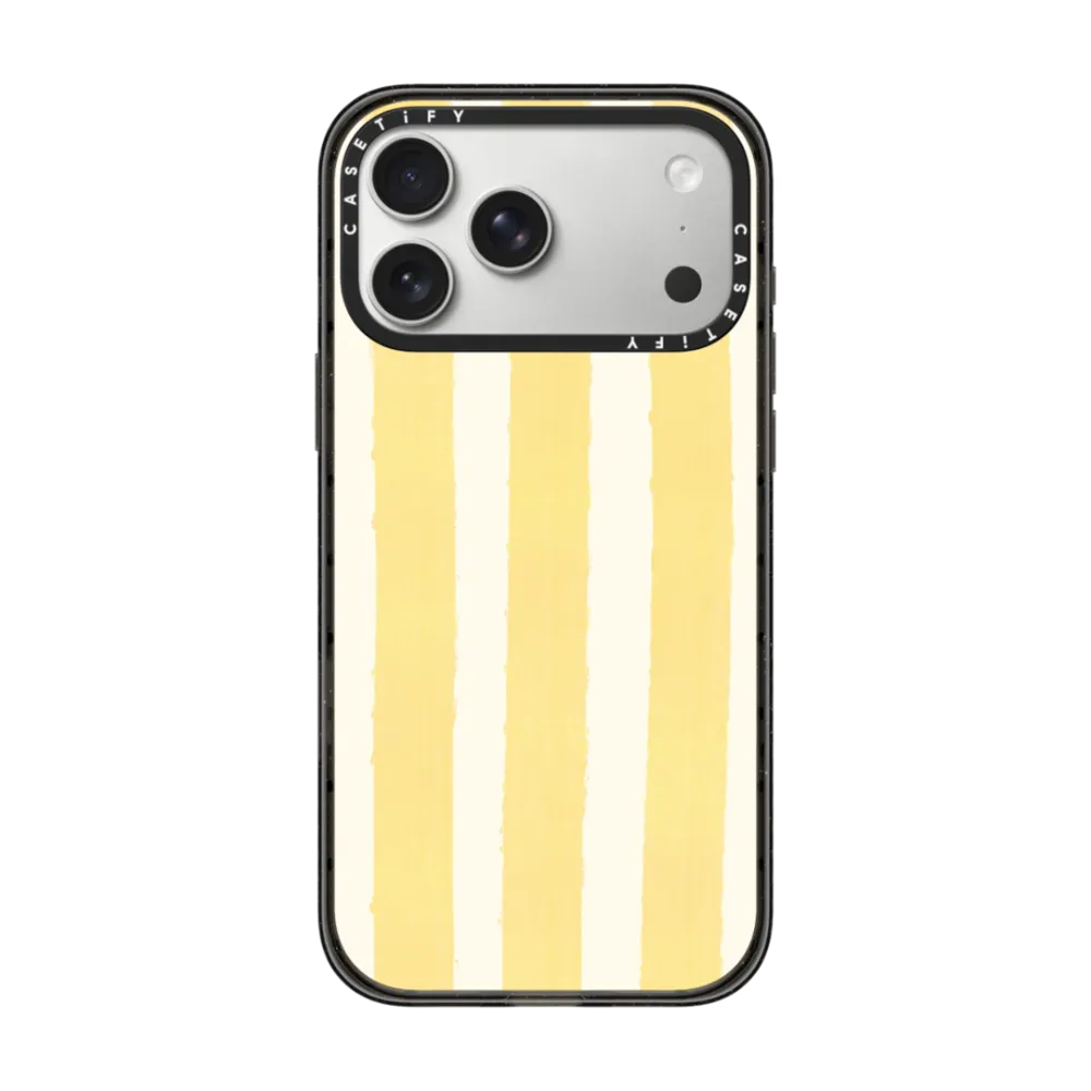 Impact iPhone 17 Pro Max Case MagSafe Compatible - Yellow Stripes